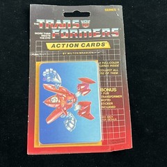 1985 Hasbro Transformers Action Cards Series 1 G1 Milton Bradley Shockwave Top