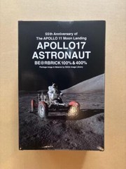 Medicom Toy BE@RBRICK APOLLO17 ASTRONAUT 100% & 400% height: 2.76 in / 11.02 in