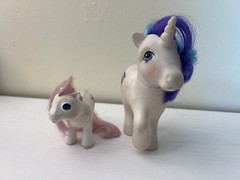 MLP My Little Pony G1 Lot of 4 — 3 Babies, One Adult Unicorn TLC