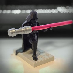3D Printed Darth Vader Pen Holder with Custom Base & Lightsaber Pen – Red Blue
