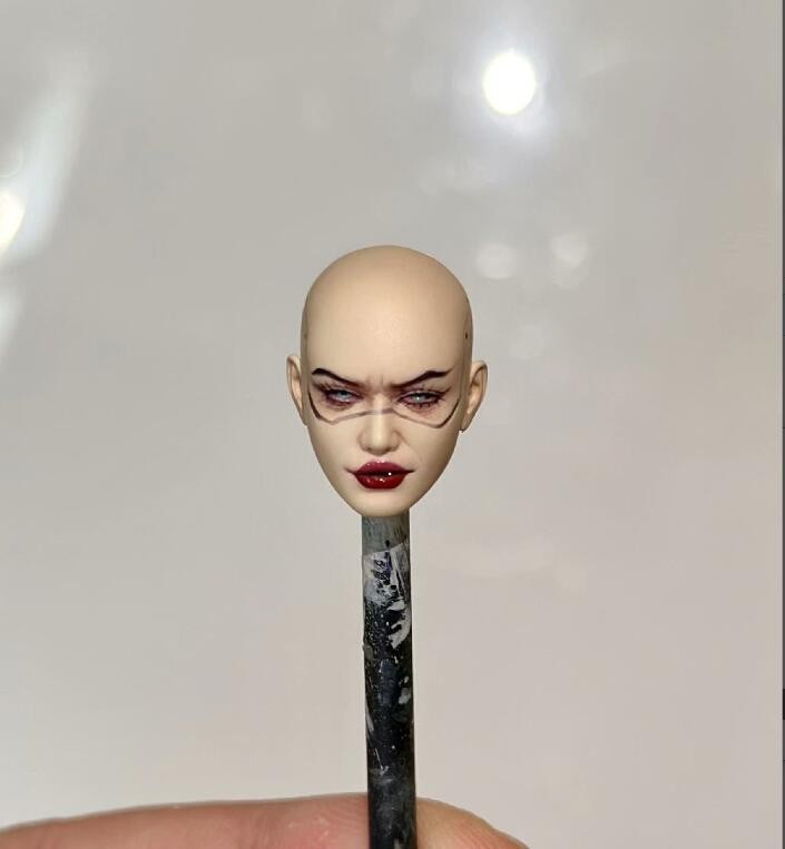 1:6 1:12 1:18 Female Punk Moon Girl Head Sculpt For 6″ 12″ Action Figure Body