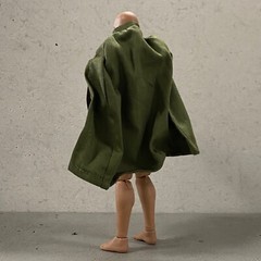 SP-TCC-GN: 1/12 Oliver Green Military Tactical Wired Poncho for 6″ ~ 7″ Figures