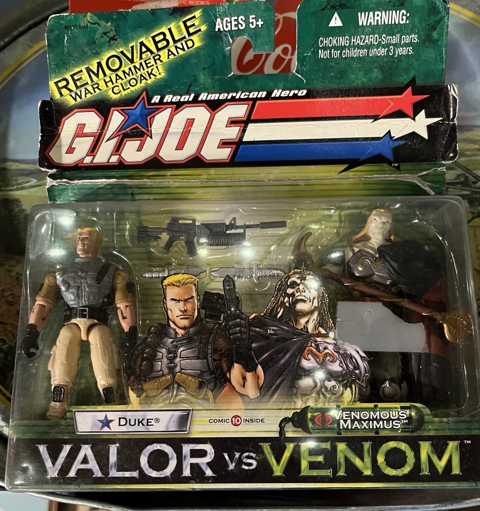 GI Joe 2004 Valor vs Venom Duke vs Venomous Maximus Action Figure Set Hasbro