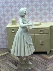 1:24 1950 Dollhouse Hostess Homemaker Inspired by Marx with Mixing Bowl