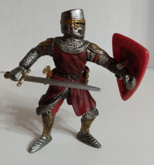 Schleich Red Knight Soldier Sword Shield Action Figure Toy Retired Vintage 2003