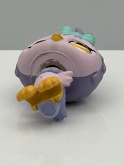 LPS Purple Owl Littlest Pet Shop 924 Bird Bow Pet Toy Hasbro 2007 Yellow Eyes