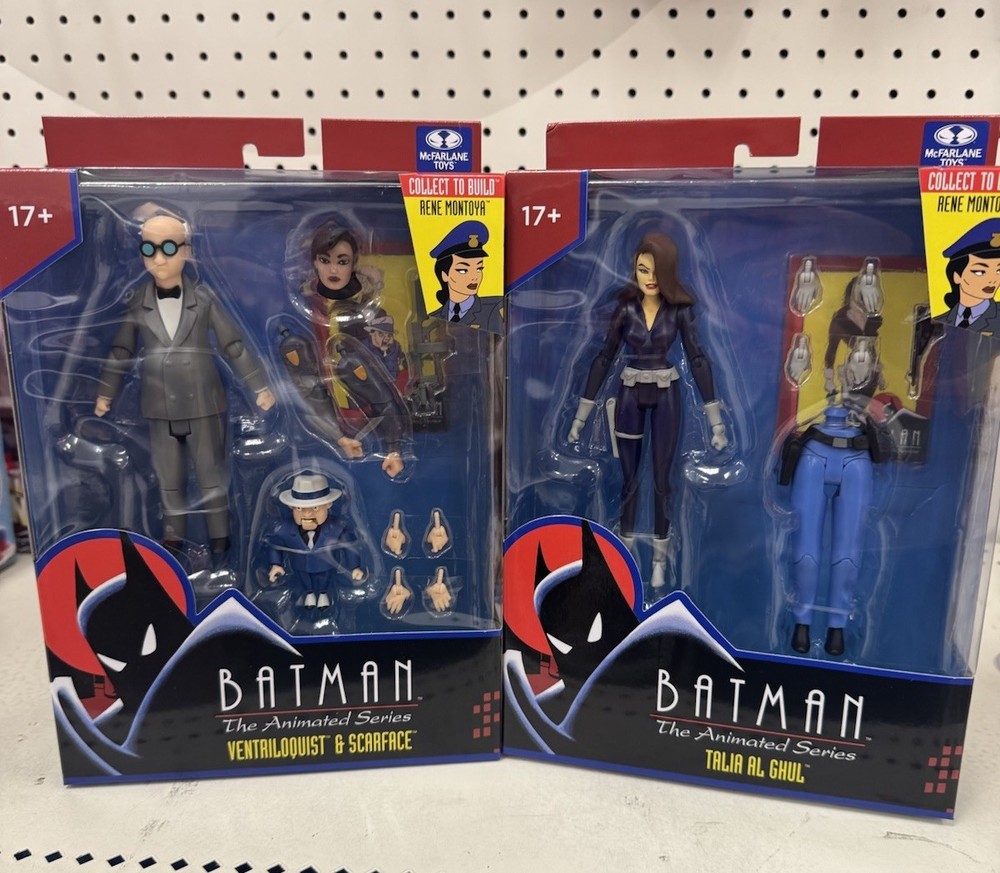 SET of 2 McFarlane DC Batman Animated Ventriloquist and Scarface, Talia Al Ghul