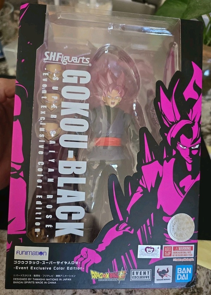 SH Figuarts Goku Black Dragon Ball Super Saiyan Rose Event Exclusive US Seller