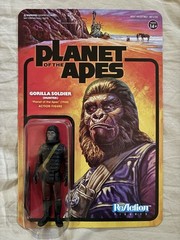 Lot Of 4 Planet Of The Apes Super 7 Reaction Figures Lawgiver Statue Mendez XXVI