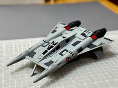 Buck Rogers Thunderfighter Starfighter Model 11in. (GRAY)