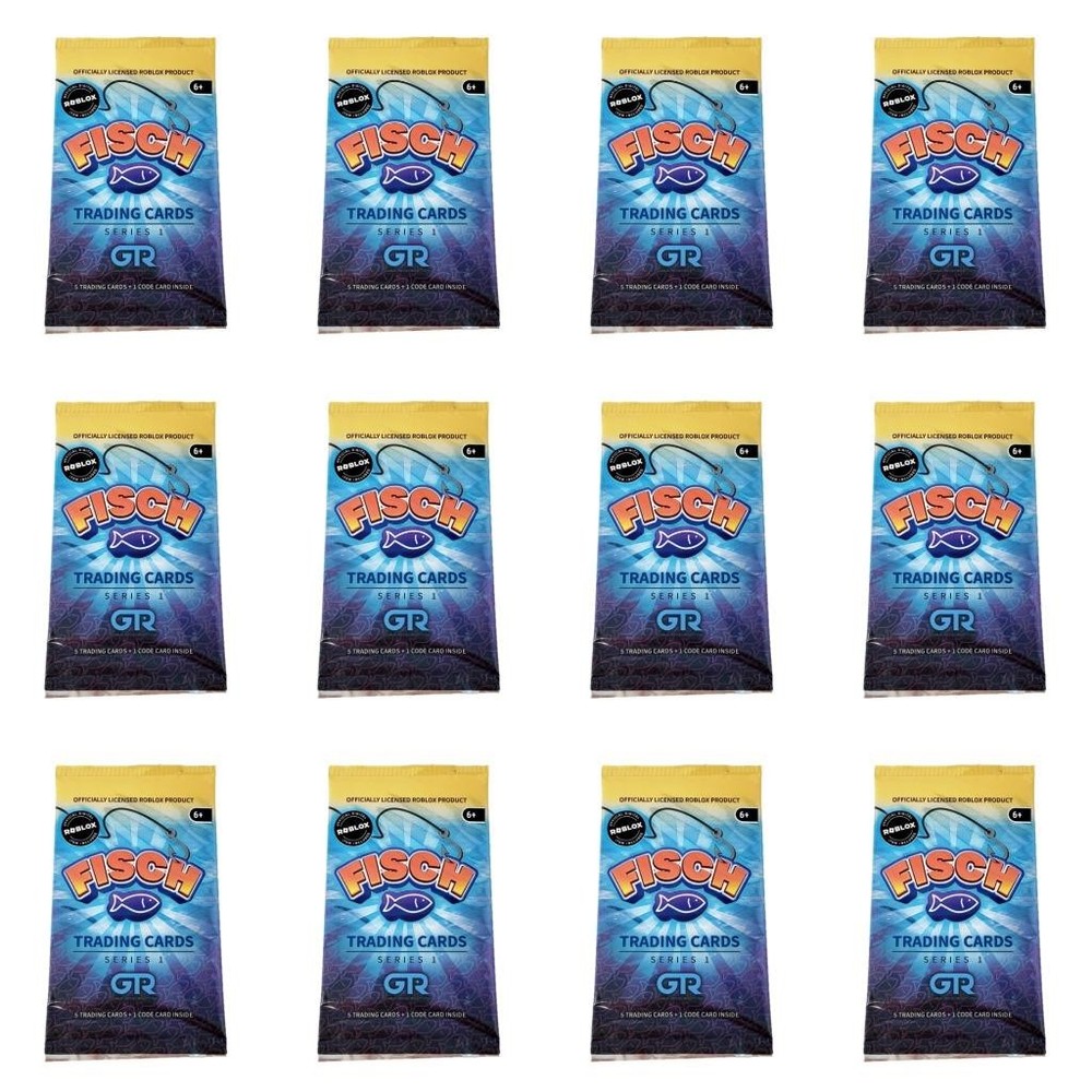Roblox Fisch Series 1 Trading Cards : Lot of 12 Sealed Packs
