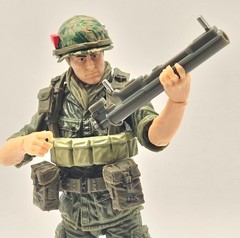 VIETNAM US ARMY Rifleman w/ Gear – Marauder GR 1:18 Scale 4″ GI Joe Type Figure