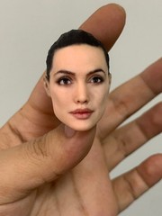 1:12 Angelina Jolie Head Sculpt Beauty Girl Fit 6″ Female Action Figure Body