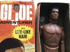 VINTAGE HASBRO 1970 GI JOE ADVENTURE TEAM AFRICAN AMERICAN ADVENTURER 7404 w/Box