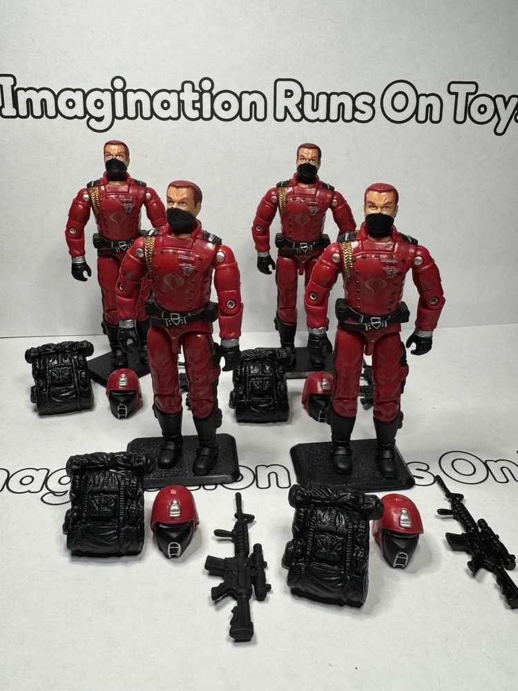 2004 GI JOE COBRA CRIMSON GUARD FORCE TRU EXCLUSIVE GUARDSMEN COMPLETE