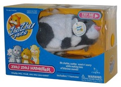 Zhu Zhu Pets Hampster Jinx (2009) Cepia Gray & White Kids Toy – (Try me button w