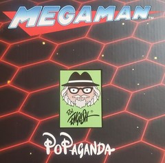 NWB Ron English Mindstyle/Popaganda Mega-Man “Protoman Grin” 15″ Vinyl Figure