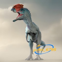 RECUR 1/48 Dilophosaurus Figure PVC Dinosaur Decor Animal Model Adult Gift Toys