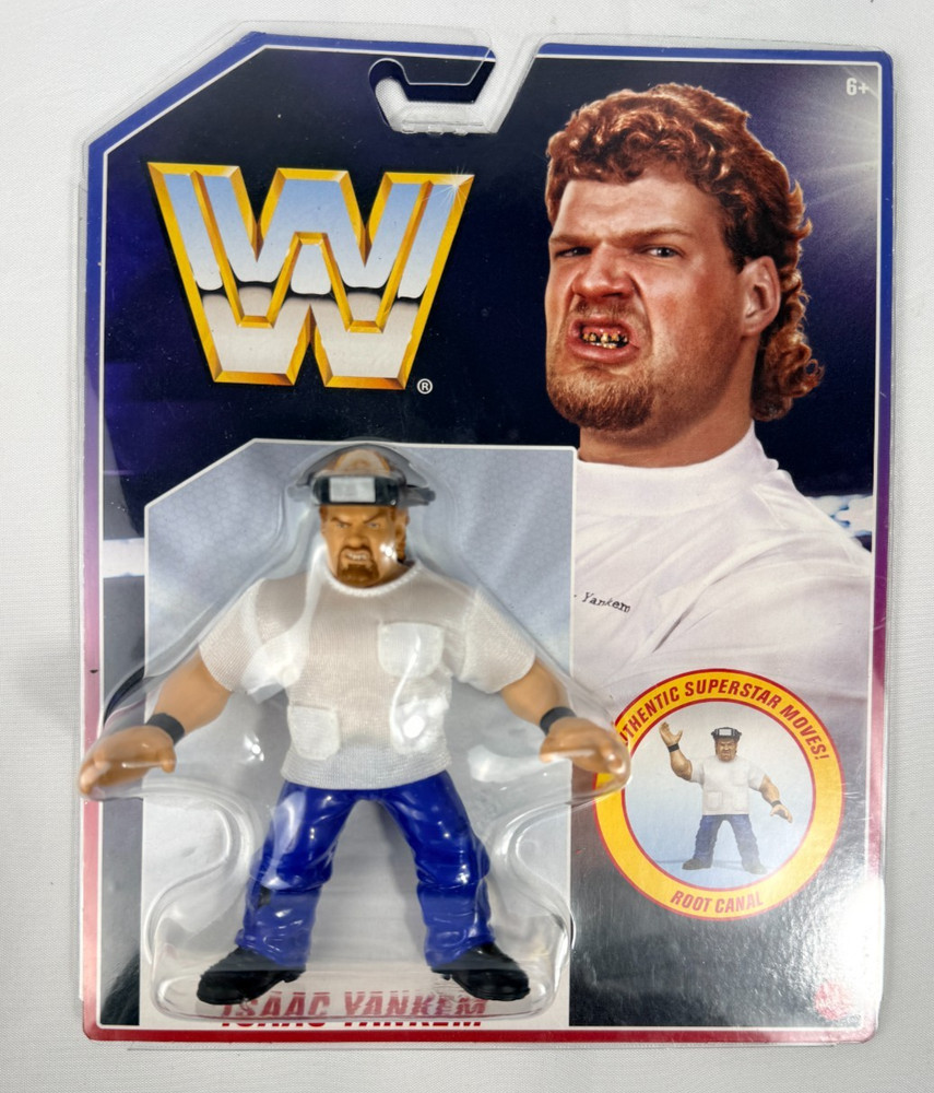 WWE Retros Isaac Yankem Mattel 2023 Action Figure Sealed MOC Kane Dentist Categ
