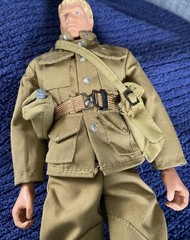 G.I. Joe Soldier Action Figure Tan Uniform w/ Outfit, Belt & Bag (1996)
