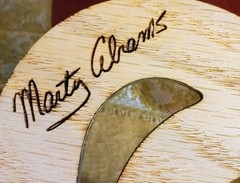 Marty Abrams Mego Tabletop Logo Display Sign