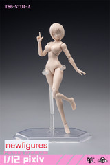 US Stock 86TOYS 1/12 T86-ST Flexible 6 inch Female Joint Action Figure Head Body