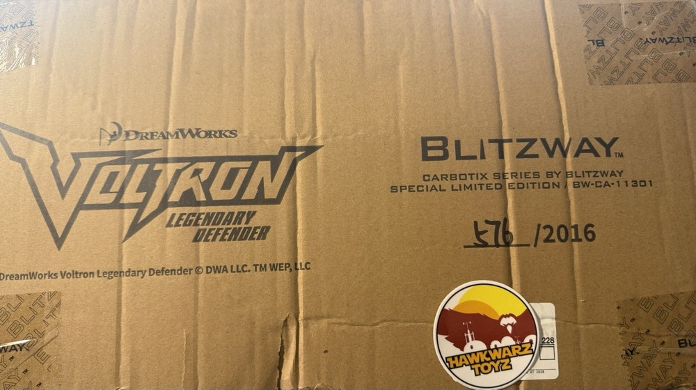 Blitzway Special Limited Voltron Legendary Defender 2016 BW-CA-113011 US Seller