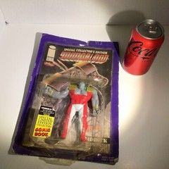Youngblood Bendable Action Figure BADROCK with Comic Book Complete JusToys 1995