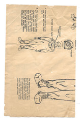 1969 GI JOE VINTAGE GI JOE DEEP SEA DIVING EQUIPMENT INSTRUCTIONS ORIGINAL RARE