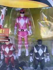 Goldar with Red Blue Pink Yellow & Black Rangers Action Figure 6-Pack