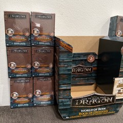 NEW How To Train Your Dragon World Of Berk Book Of Dragons Display With 12 Boxes