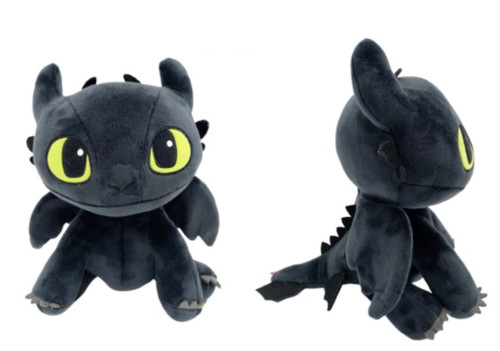 How To Train Your Dragon 3 Toothless Plush Doll Sitting with Tag 9.8″ (25cm)