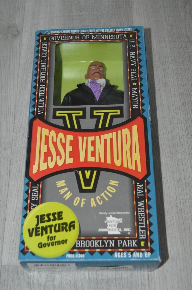 Jesse Ventura Man Of Action Limited Edition Act. Fig. Governor of MN & Navy Seal
