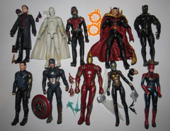Marvel Legends figure lot of 10 Bucky Barnes Captain America Wasp Ant-Man Zemo