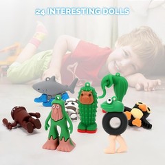 24pcs Italian Brainrot Meme Toy Set Figures Tung Tung Sahur Tralalero Tralala