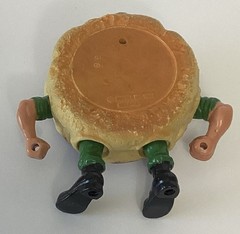 Vintage 1988 Mattel FOOD FIGHTERS 6 Loose Figures Much Wear No Accessories As-Is