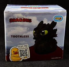 Mini Tubbz – Toothless – Dreamworks Dragons – Rubber Duck – Approx 2″ High