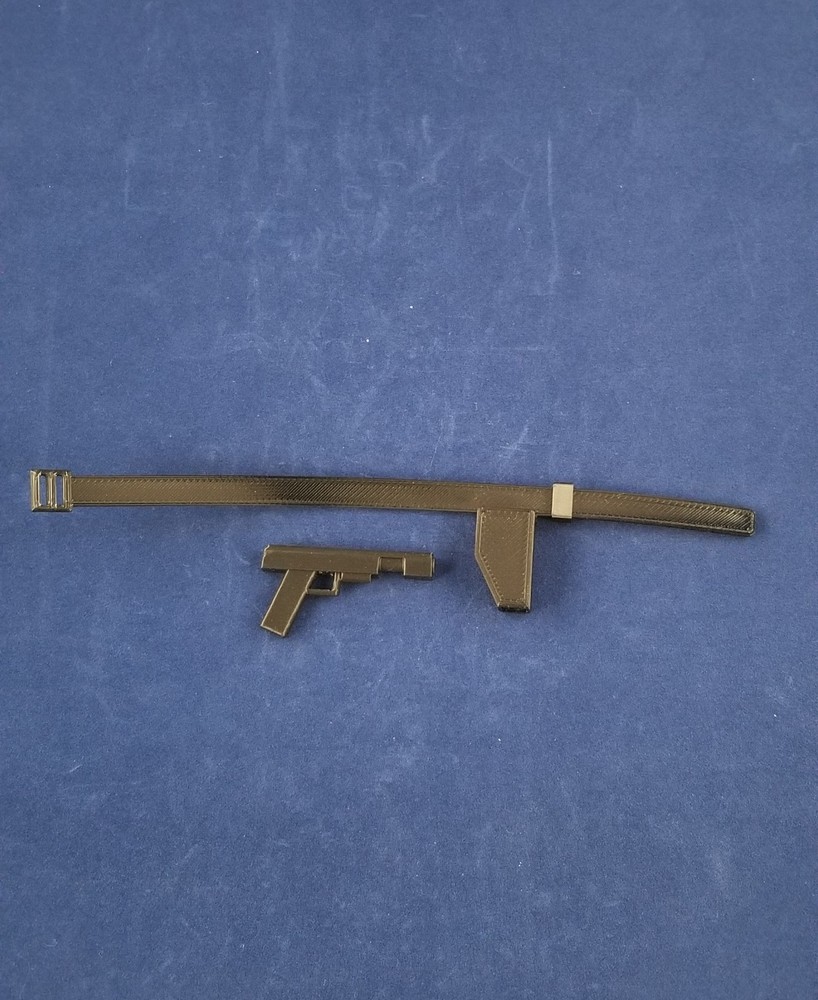 Custom 3D printed GI Joe Holster and pistol in multiple colors