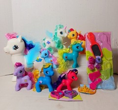 8 Vintage Wonder Pony Land UNICORN Figures plus Accessories GI-GO Toys