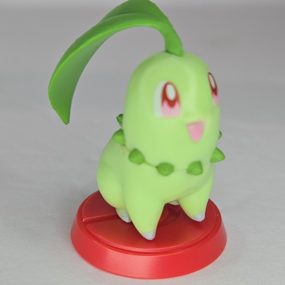 Pokemon 1.5″ Chikorita Choco Egg Mini Figure Gashapon Furuta Nintendo