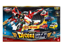Hello Carbot The Braves MIGHTYCOPS 4-Step Transformer Robot Set Mighty Cops