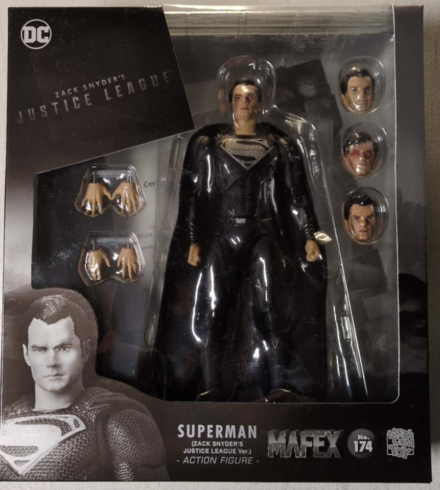 Mafex No. 174 Superman Zack Synders Justice League Medicom Toy Figure New Sealed