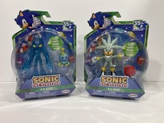 Jakks Pacific Sonic the Hedgehog 35th CHAOS w/CHAO & SILVER 4″ Action Figure