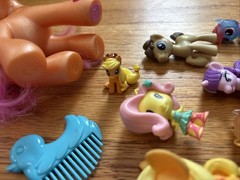 My Little Pony Lot Figures Comb MLP Flocked Mixed Mini Megan Hasbro Toys