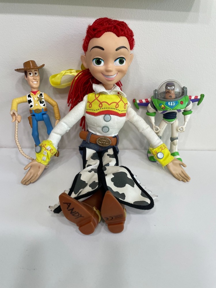 VTG Toy Story Lot Jessie pull string Buzz and Woody