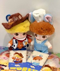 Authentic DIMOO WORLD x PIXAR Series Blind Box Figures Toy Plush Pendant Doll