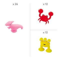 Mini Multicolor Suction Toy Assortment Kit – 48 Pc.