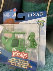 2019-Disney Pixar Toy Story Minis-Sarge & Helicopter, NEW