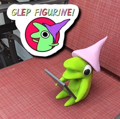 Smiling Friends Sitting Glep Figurine I 3d Printed Figurine | Adult Swim