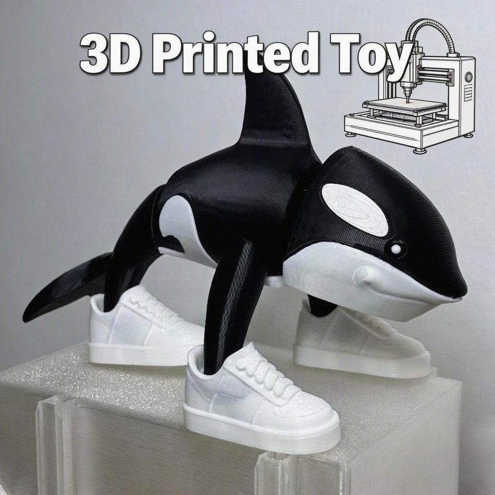 16cm 3D Printed Toy Orcalero Orcala Fully Articulated EcoSafe Children